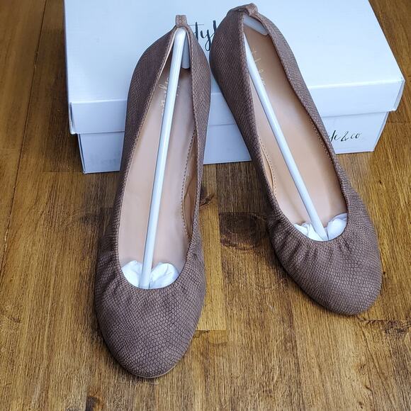 Style & Co | Vinniee Brown Snakeskin‎ Flats NEW - Picture 5 of 6